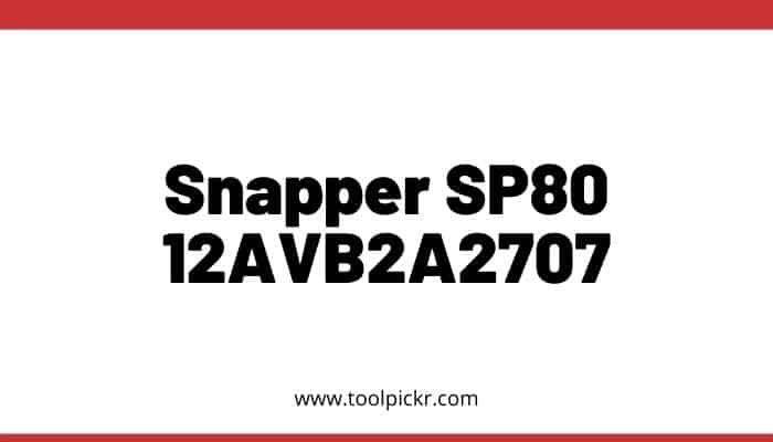 Snapper SP80 12AVB2A2707 lawn mower review