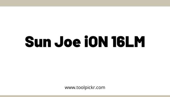 Sun Joe iON 16LM lawn mower review