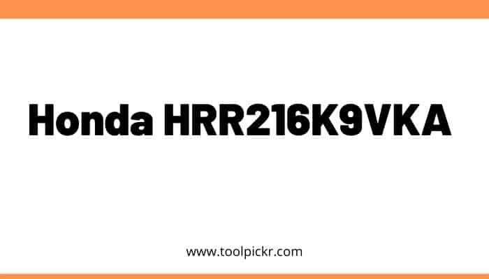 Honda HRR216K9VKA review