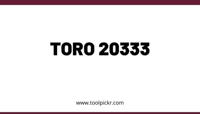 Toro 20333 lawn mower review