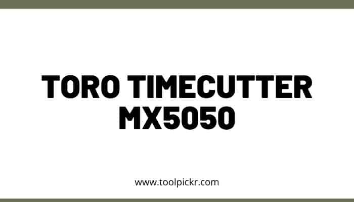 Toro TimeCutter MX5050 lawn mower review